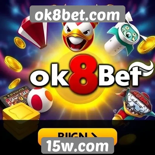 Variedade de jogos disponíveis no ok8bet